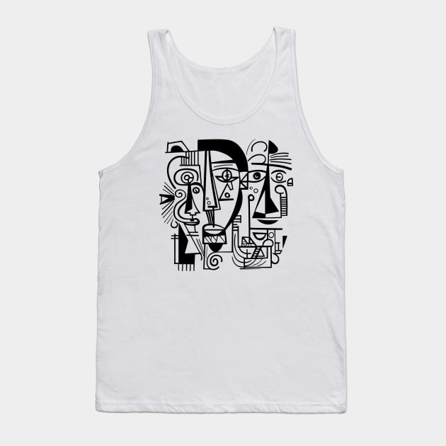 Cubist Woman Tank Top by n23tees